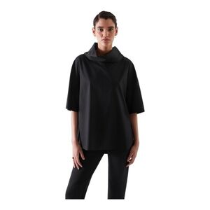 COS Roll Neck Tunic Top Quarter Sleeves Oversized Size 12